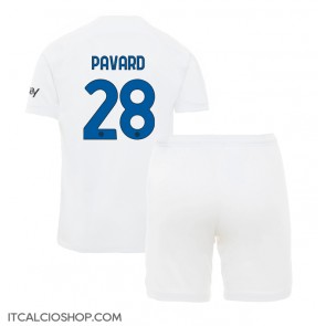Inter Milan Benjamin Pavard #28 Seconda Maglia Bambino 2023-24 Manica Corta (+ Pantaloni corti)